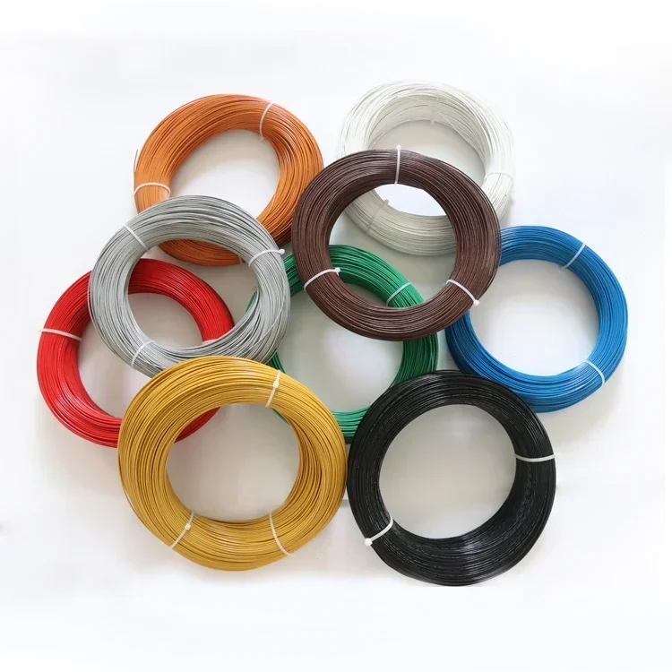 1M/5M 28/26/24/22/20/18/16/14/13/12AWG UL1332 PTFE Wire FEP Plastic Insulated High Temperature Electron Cable 300V