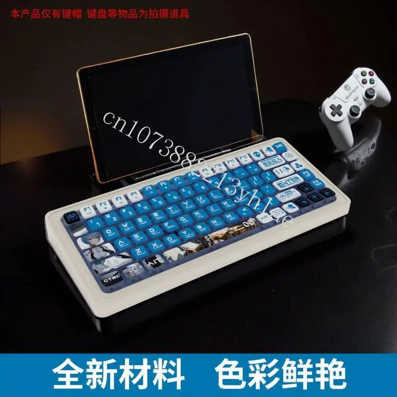 In stock EVA Ayanami Rei Asuka Langley Soryu keycap Anime figure SA height Transmissing light on all sides Keyboard accessories view 6