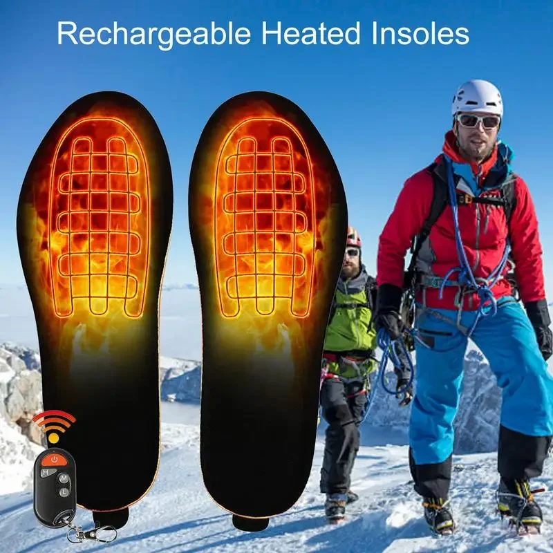 Heated Insoles Winter Shoe Inserts USB  Insoles  Shoes Boot Keep Warm Washable Outdoor Sports Thermal Shoe Pads