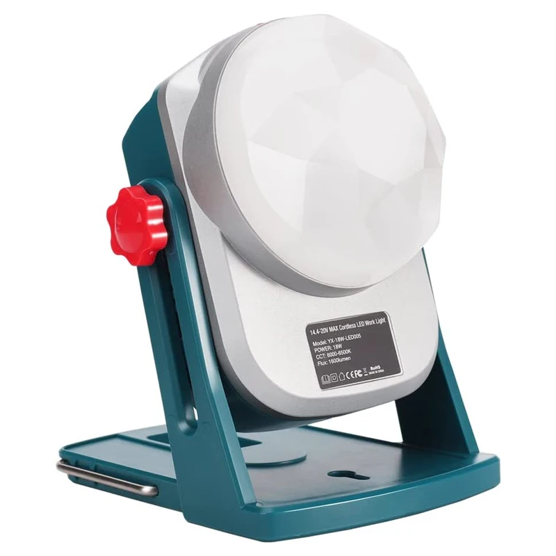 Led Lanterna Luz de Trabalho para Makita 18v Bateria de Lítio Bl1830 Bl1850 Portátil Lanterna Jobsite Luz Iluminação Emergência 1600lm