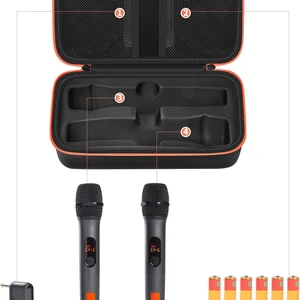 JBL-Caso Wireless Mikrofon für Karaoke, zwei Mikrofonsysteme, tragbares Universal, Doppelmikrofon, Koffer, Gesang 12 Hauptverkaufsmikrofon JWL U585 - №8