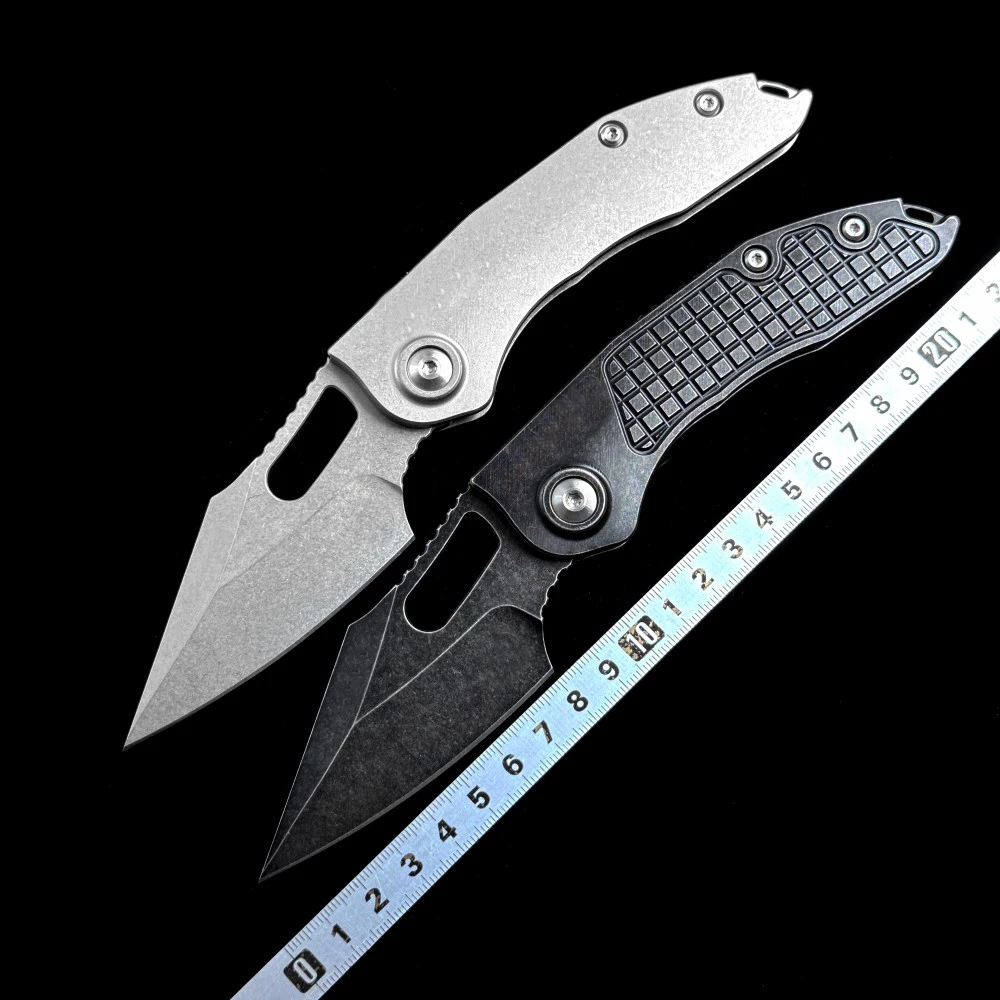 OK-MT Stitch-R Manual True 100% VG10 Blade Titanium Ceramic Bearing KNIFE Outdoor Camping Hunting Pocket EDC Tool Knife