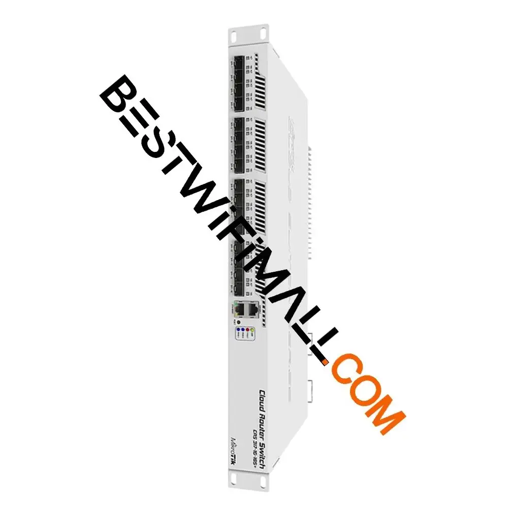 MikroTik CRS317-1G-16S+RM, Cloud Router Smart Switch, 1xGigabit LAN 16xSFP+Cages, Dual Core 800MHz CPU, 1GB RAM 1U Rackmount