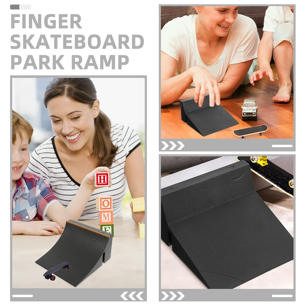 2 قطعة لوحة الأصابع البلاستيكية منحدر لوح التزلج الصغير للأطفال إصبع سكوتر التدريب عقبة لعبة تفاعلية توريد الطفل #3