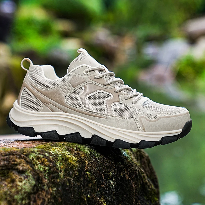 

Men‘s Hiking Shoes Breathable Mesh Trekking Shoes Mountain Climbing Trainers Hunting Tactical Boots Outdoor Travel Sneakers