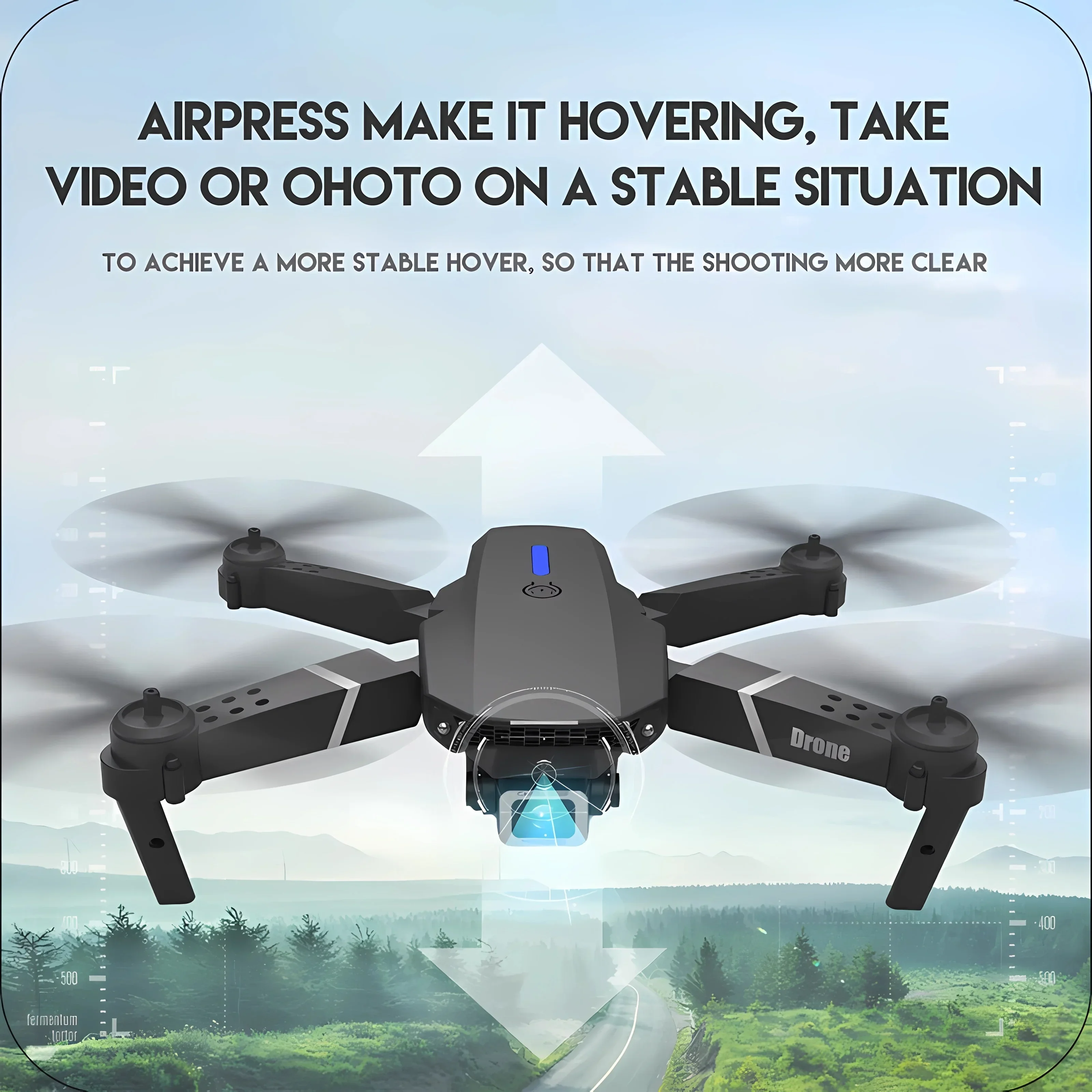 Nowy 2024 E88Pro RC Drone 4K Profesjonalny z szerokokątną kamerą HD 1080P Składany helikopter WIFI FPV Zabawka prezentowa do trzymania wysokości