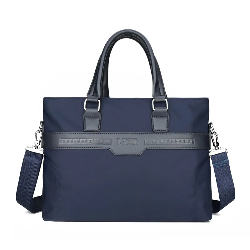Wear-resistant waterproof Oxford cloth men's briefcase large capacity shoulder crossbody bag business documents computer bag