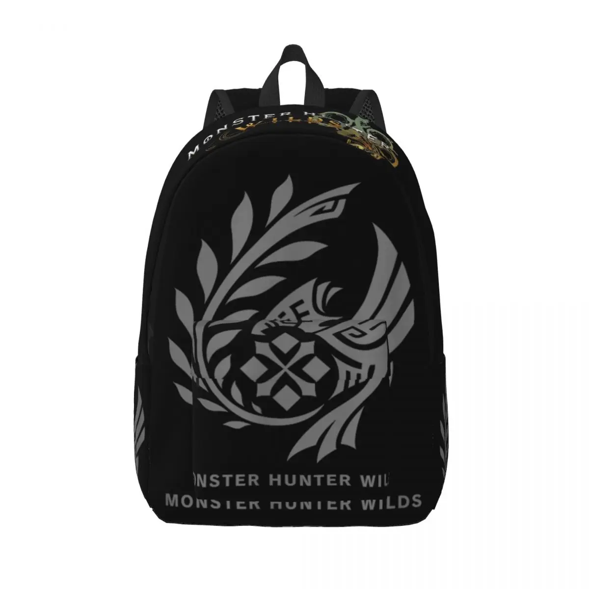 

Monster Hunter Wilds Backpack Men Women Teenage School Daypack Forbidden Lands Research Commission Laptop Computer Shoulder Bag