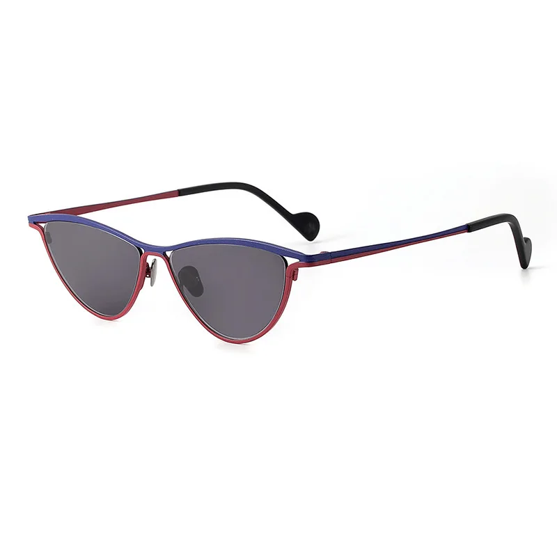 

Retro cat eye sunglasses small frame sunglasses European and American polarized inverted triangle