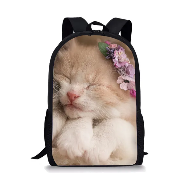 Mochila de gato para adolescentes meninos, mochila fofa para meninas, pacote de bagagem de viagem, bolsa de ombro de compras, mochila multifuncional feminina