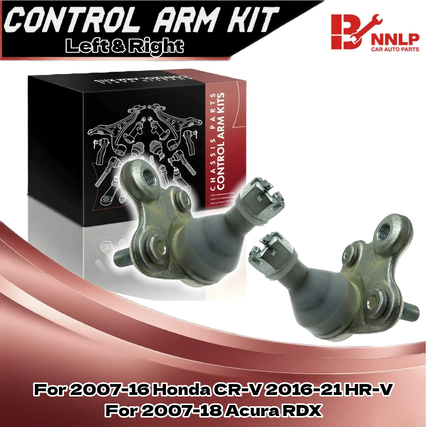 

Передние нижние шаровые шарниры (2 шт.) Подходит для Honda CR-V 16-21 HR-V 07-18 2007-16 Acura RDX 51220-SWN-H01, 51220-STK-A01