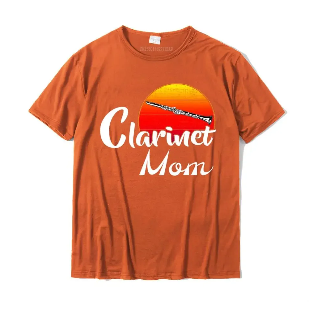 Vintage Clarinet Mom Retro Sunset Funny Music Gift Pullover Hoodie Tshirts Tees Company Cotton Party Funny Men