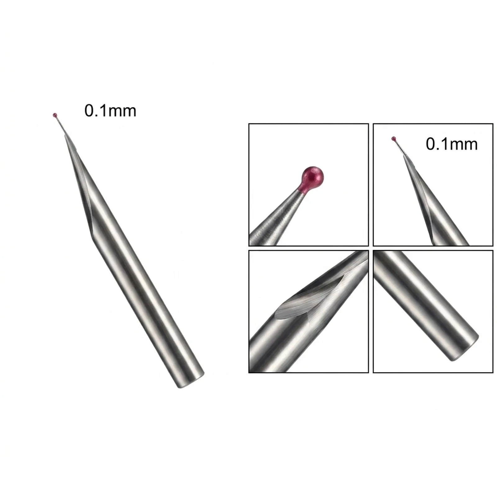 Carbide Ball Tip Probe Insert 1-4mm Diameter for Mahr Fowler Trimos Height Gauges Measuring Instruments Replacement