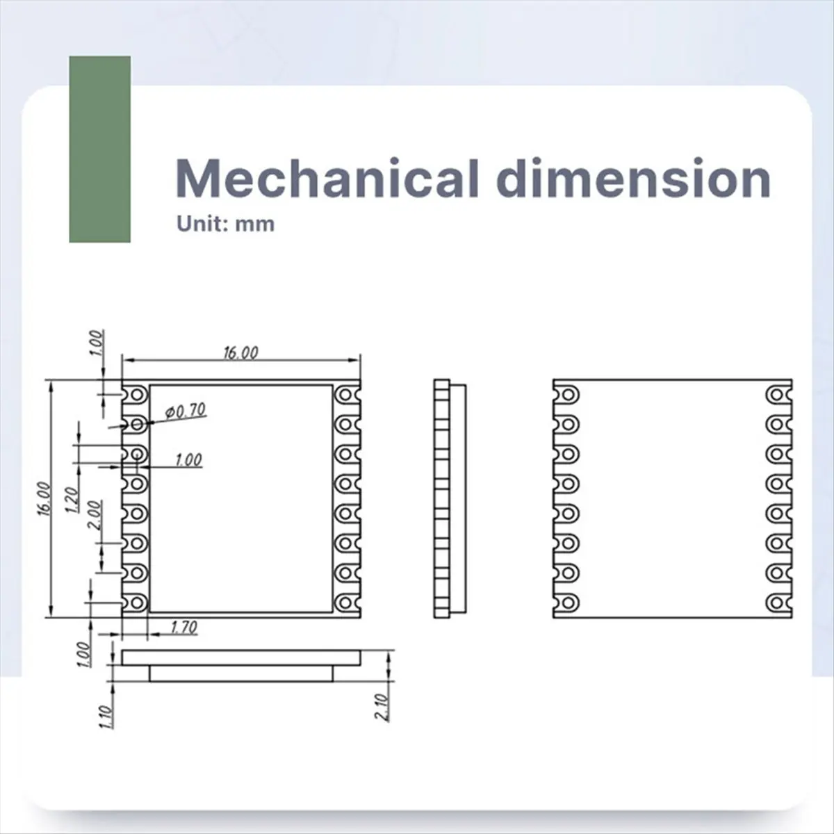 newT77 LORA1280-TCXO 2.4GHz Range Measurement LoRa Module