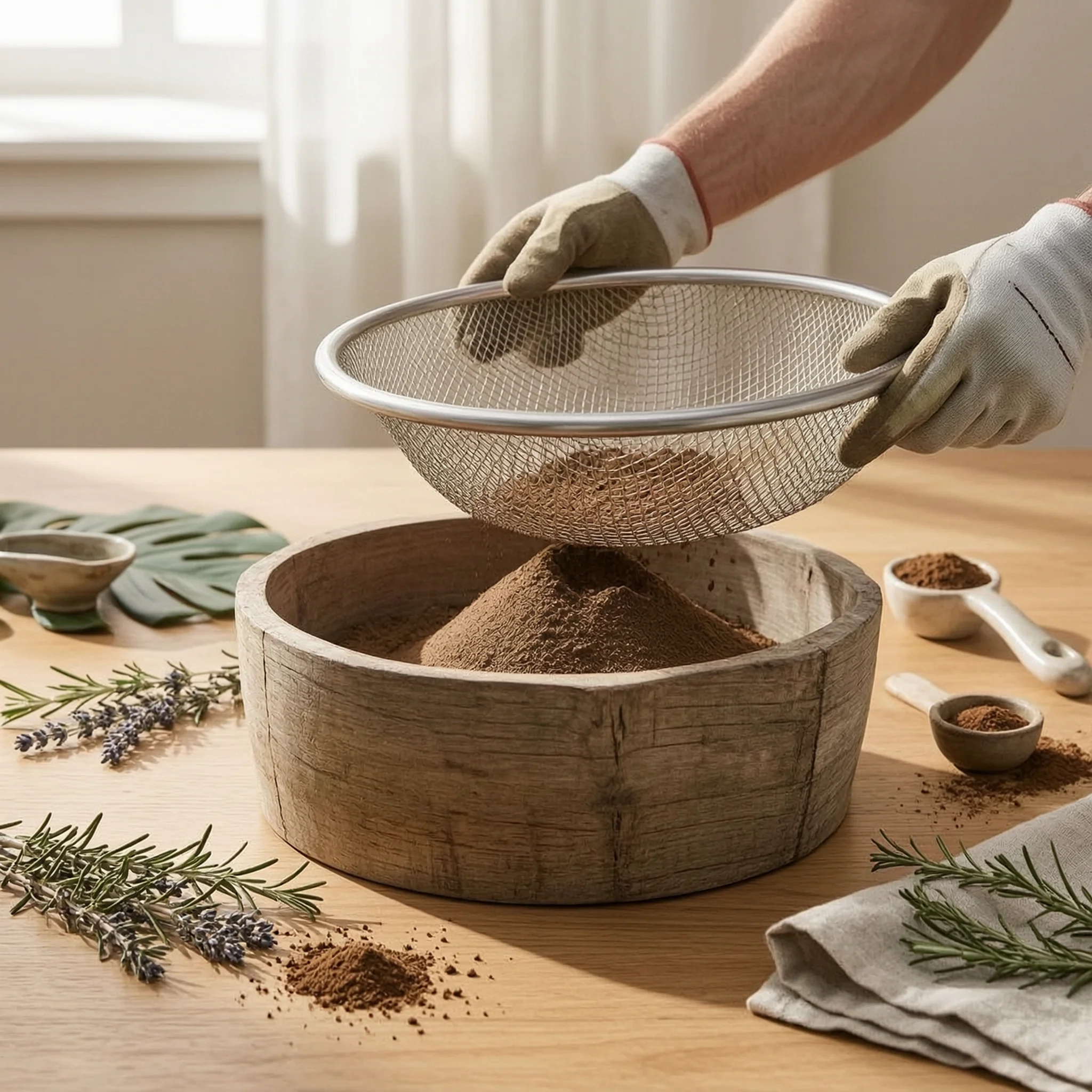 

5 Pieces Soil Sifter Round Garden Soil Sieve Sand Sieve Easy to Use Compost Sifter Rust Resistant