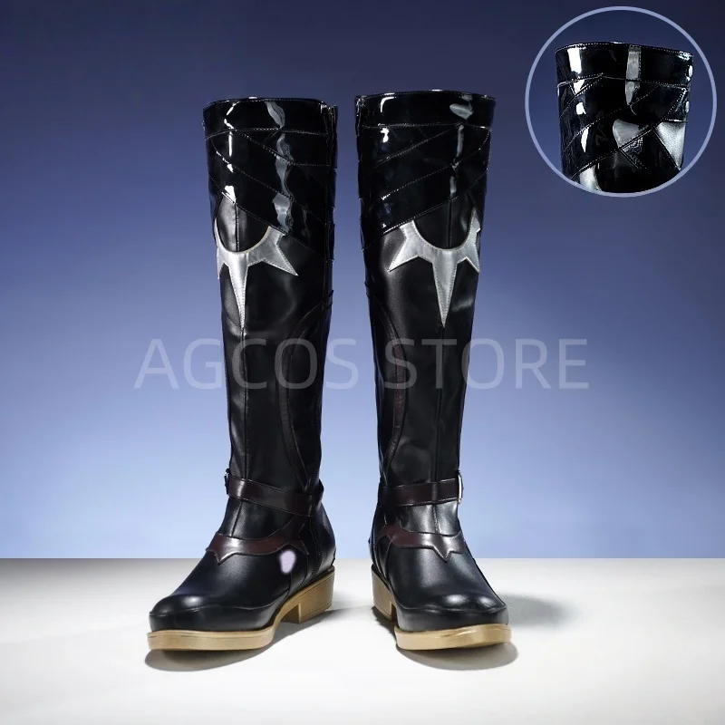 AGCOS Honkai: Star Rail AMPHOREUS Khaslana Phainon Sapatos Cosplay Masculino Jogo Botas Cosplay Sapatos