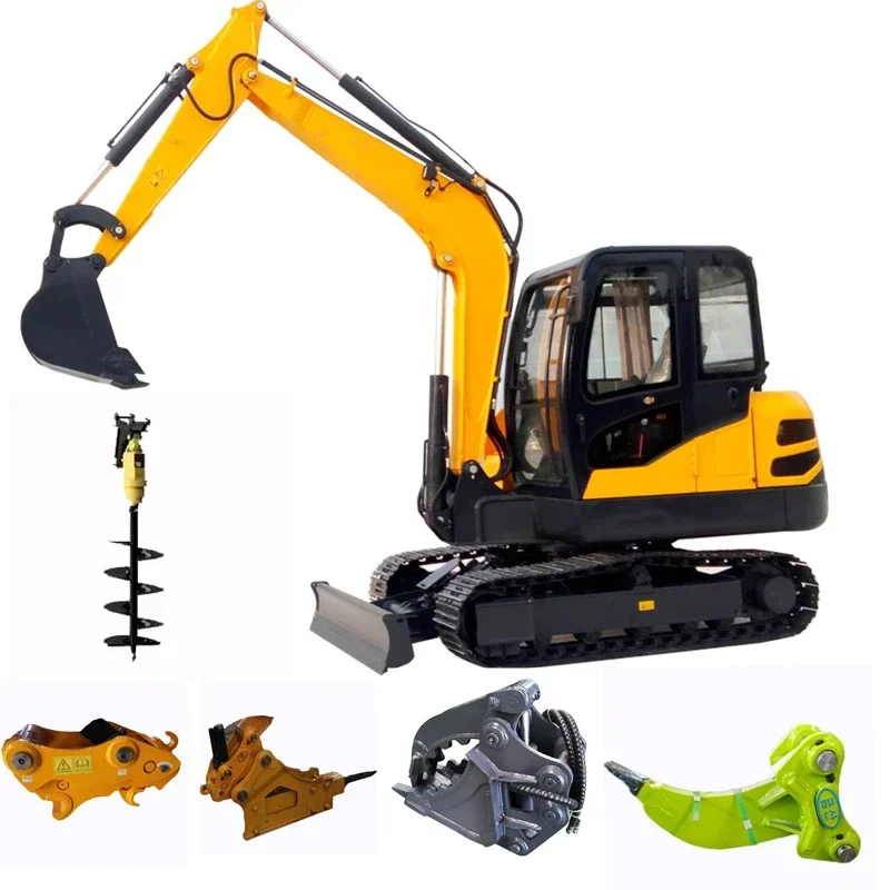 Construction Small Excavator Earth moving machinery 6 ton 7 ton mini excavator