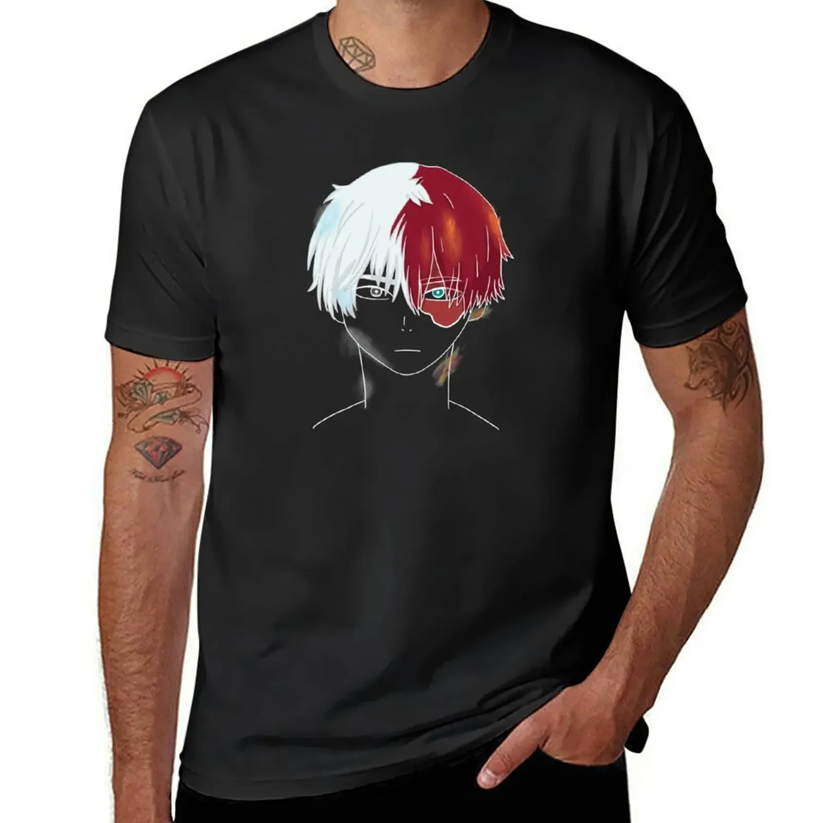 Shoto Todoroki (BNHA) T-Shirt customs design your own plain shirts graphic tee men