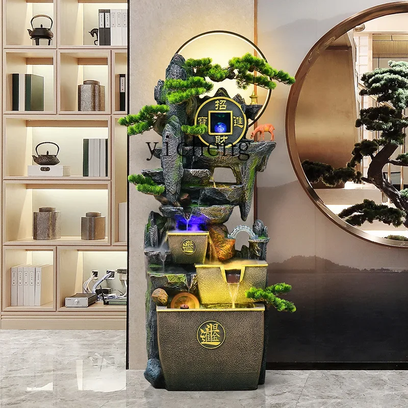 BJ-2 floor-to-ceiling circulating water fountain entrance ornament water feature decoration feng shui wheel humidifier