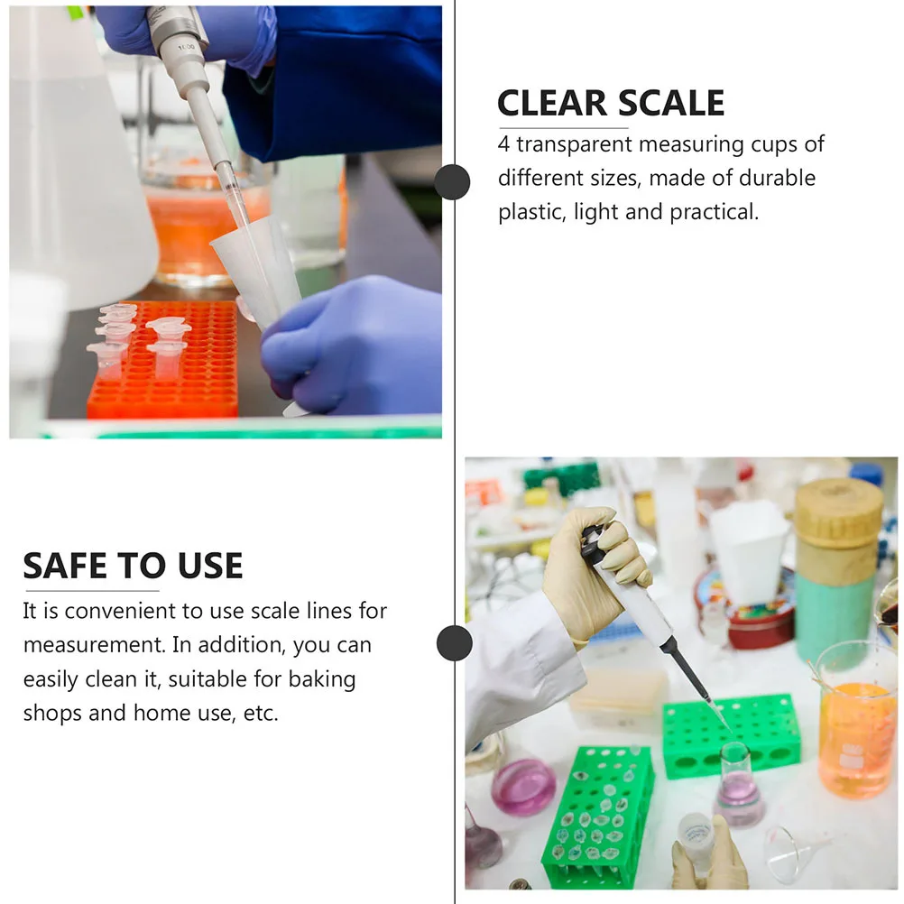 

8Pcs Baking Measuring Jug Set 100ml 250ml 500ml 1000ml Baking Tools Easy Pour Vshaped Spout Ergonomic Grip