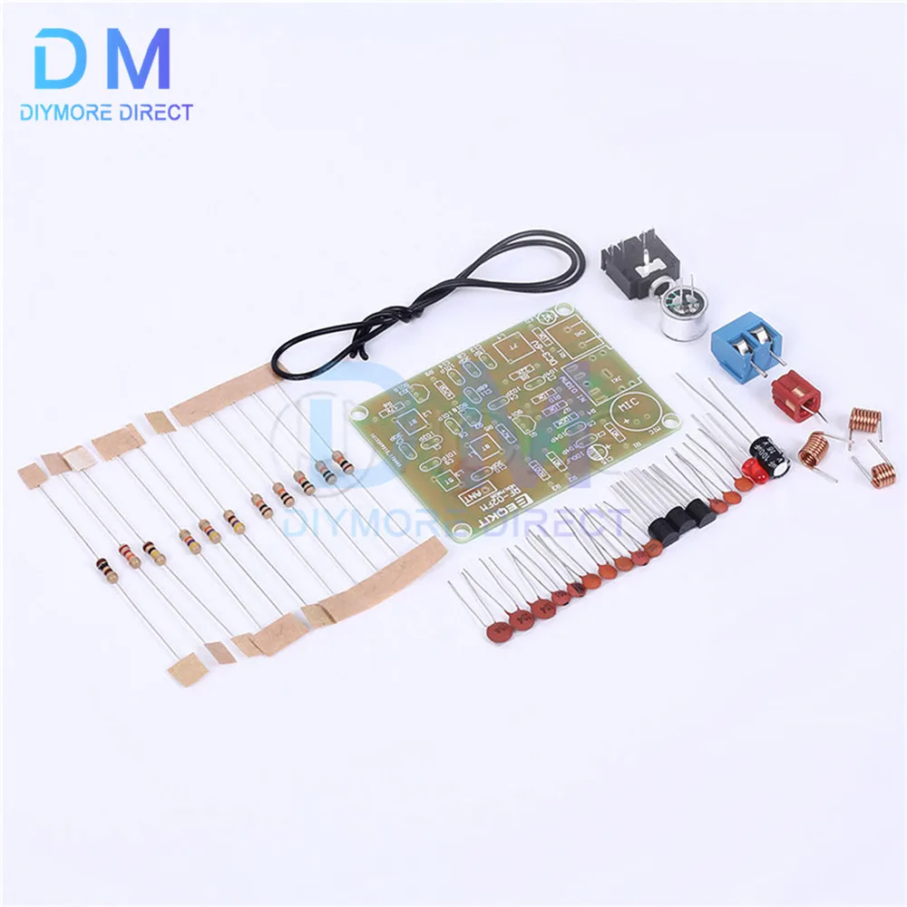 FM Wireless Transmitter Module DIY Kit 88-108MHz Electronic Frequency Microphone Stereo Radio Board Parts Adjustable DC 3V 6V