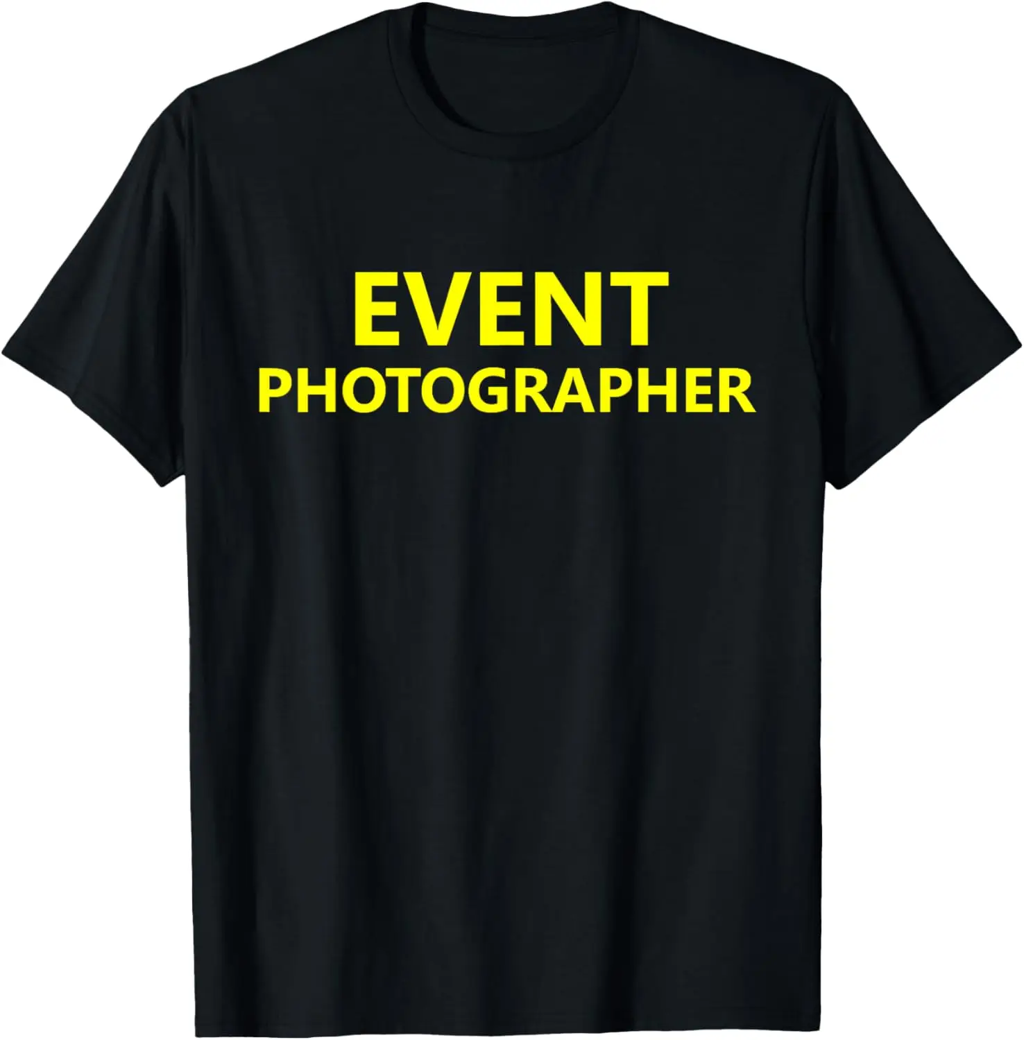 Event Photographer Photography Staff Job Employee Uniform T-Shirt