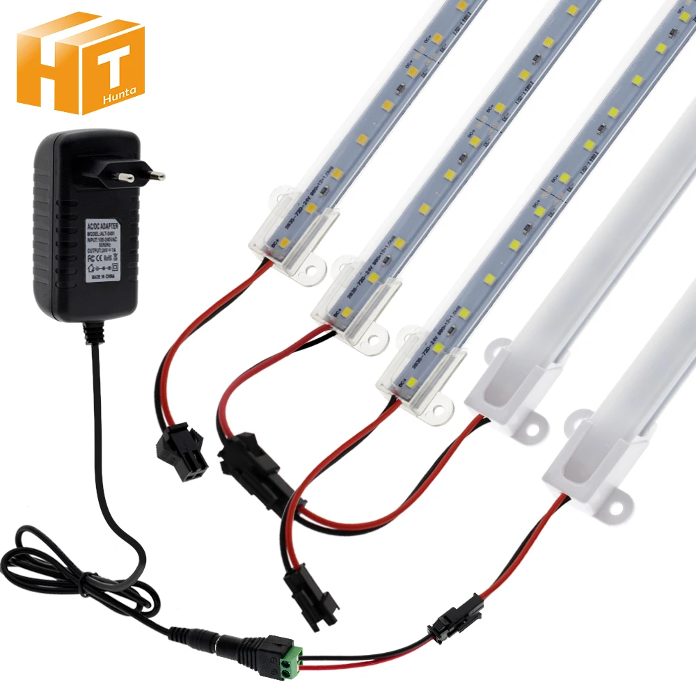 24V LED Tube Set 50cm 36LEDs High Brightness 7W SMD2835 3000K 4000K 6000K For Kitchen Display Cabinet