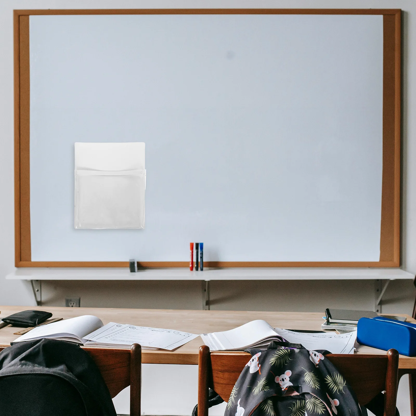 Магнитный ящик для хранения, белый для холодильника, доски, держатель для карандашей для документов, органайзер для файлов, настенное крепление, школьный офисный инструмент