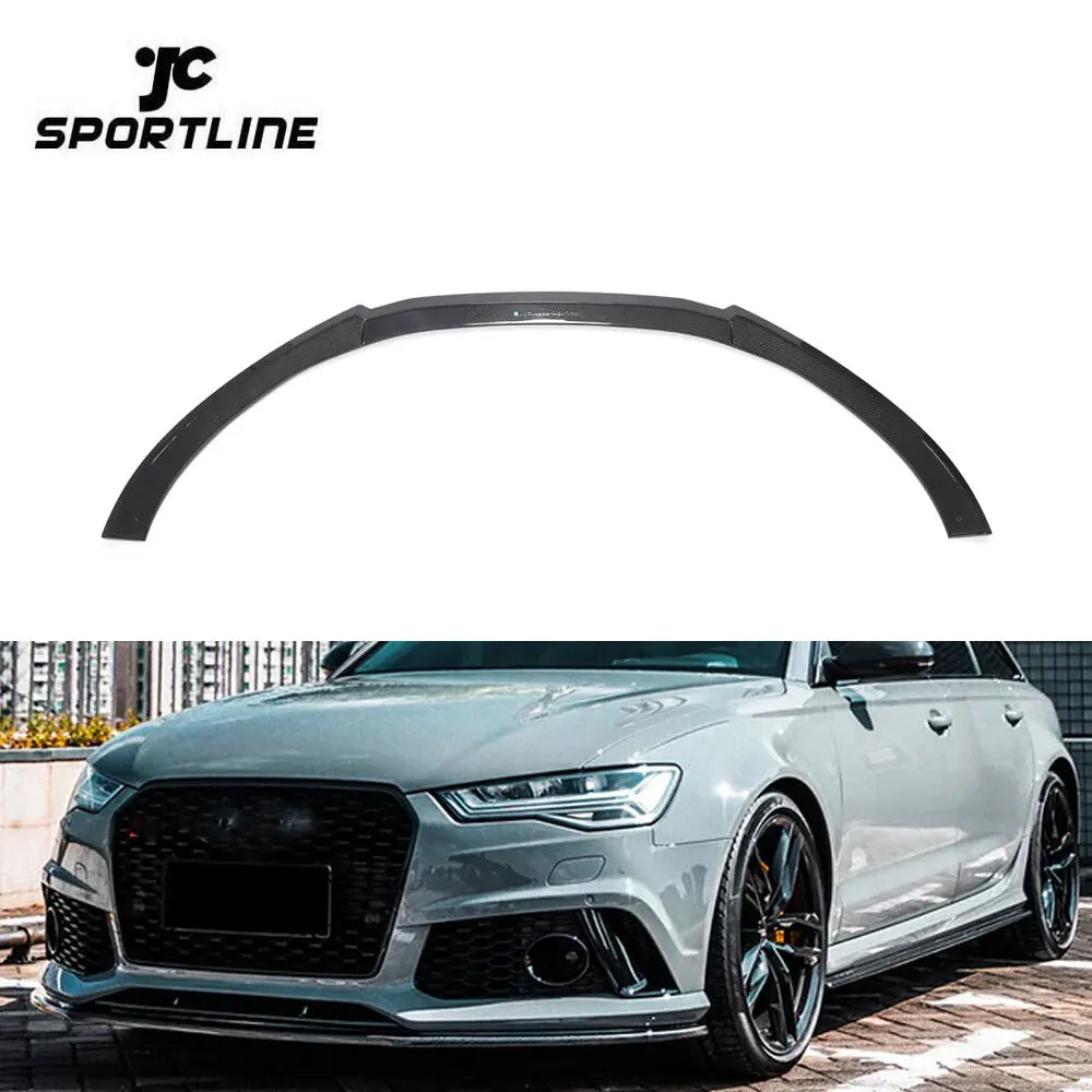 

Carbon Fiber Custom Vehicles RS6 Front Splitter For Audi RS6 C7 Typ 4G 5-Door Avant 2013-2018