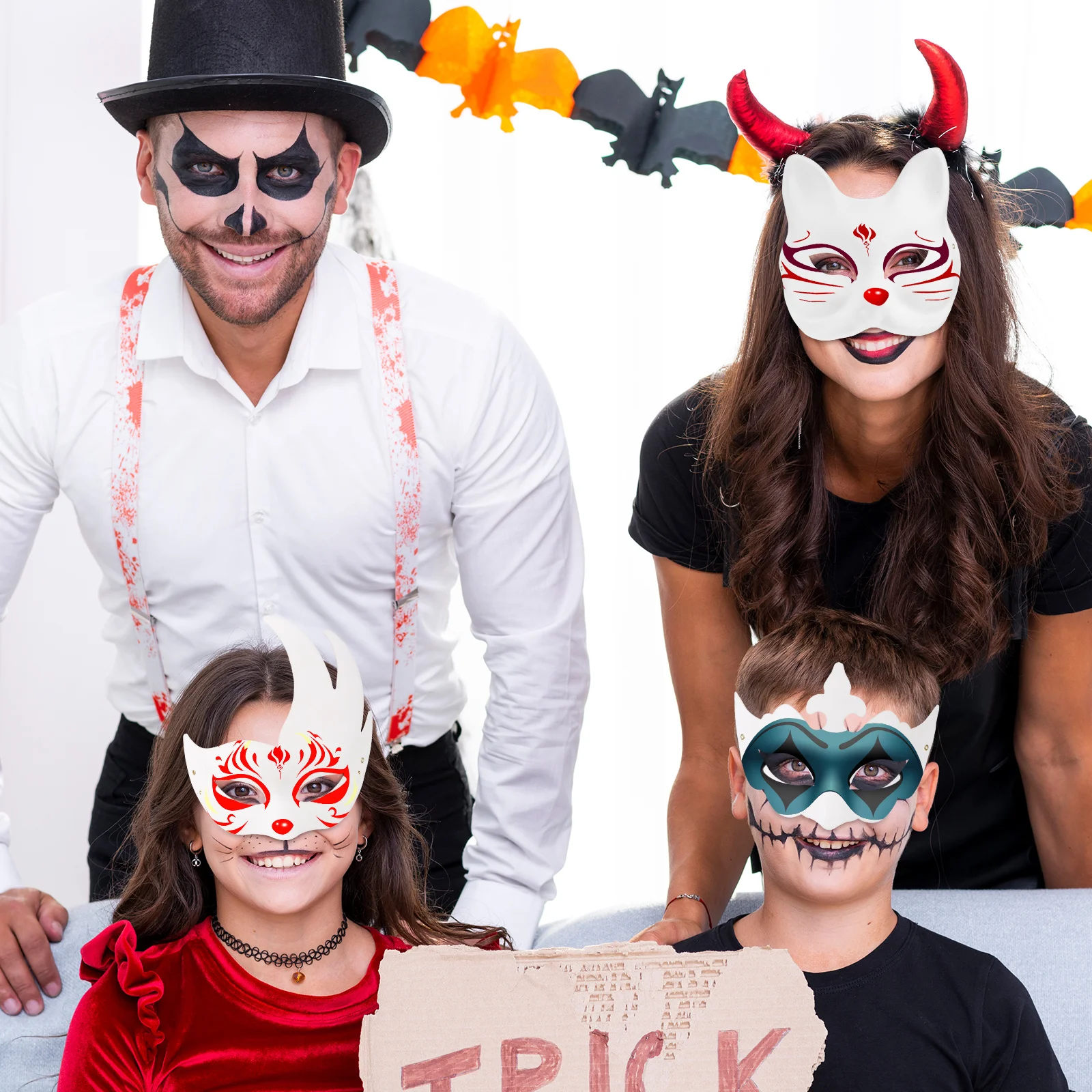 20 pçs máscaras de papel sem pintura leve diy masquerade festa acessórios traje de halloween prop decorativo festival feminino