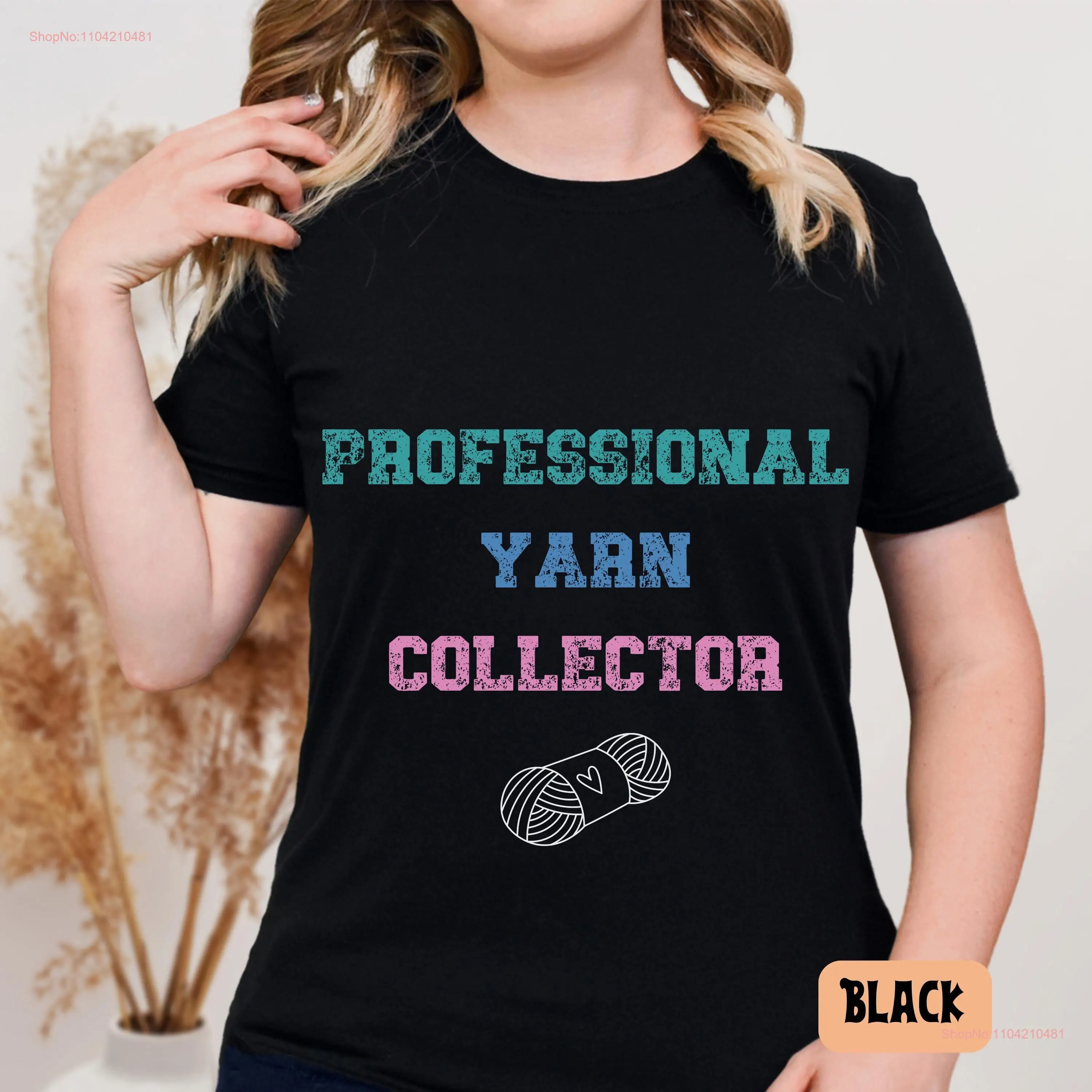 

Забавная вязаная футболка Crochet Lover Crafter GifT Crafty Knitter Пряжа с длинными или короткими рукавами