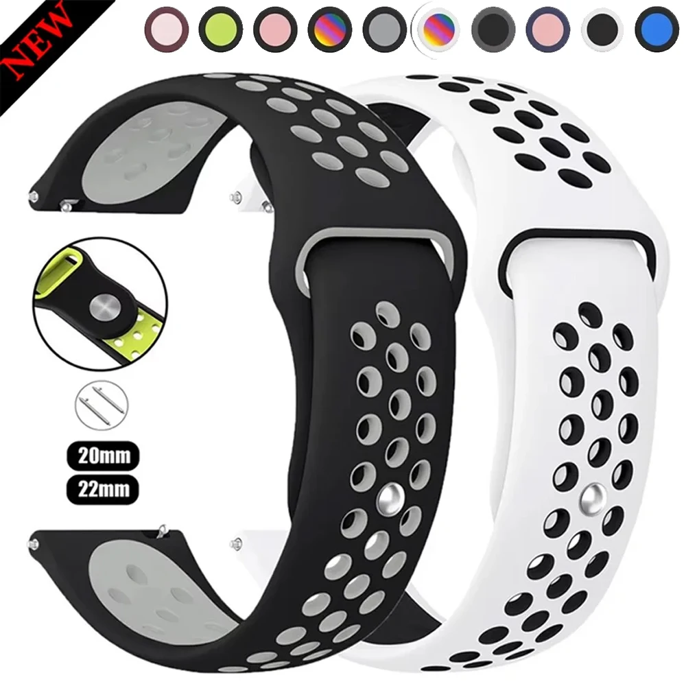 20/22mm Silikonarmband für Amazfit Active Max 3 Weiches Komfortables Armband für Amazfit Balance 3 Ultra-Bip Max-6-5 Gürtel