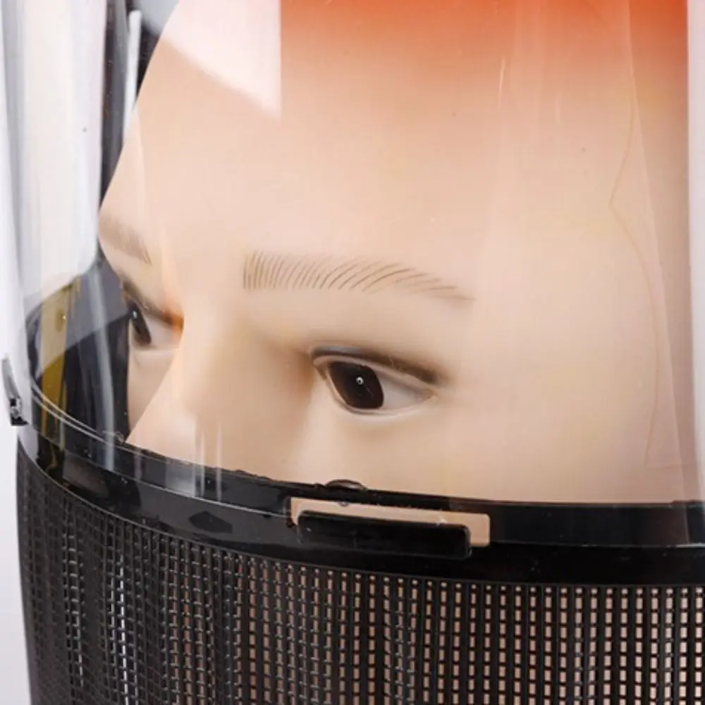 Spritzwassergeschützte Vollgesichtsschutzmaske, PVC-Mesh, Schutzhelm, Hut, Forstwirtschaft, Schutz, Gartenarbeit, klare Gesichtsschutz, Protokollierung