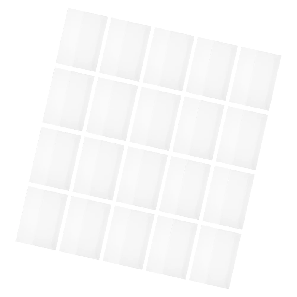 

20 Pcs Waterproof Book Cover Covers for School Textbooks Dust Jacket Protector Sleeve Pop Soft Clear Binder