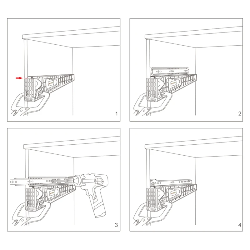 Drawer Track Jig Installation Aids Punch Positioner Template Fast Installation Of Locator Mounting