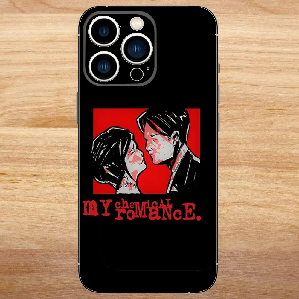 My Chemical Romance Phone Case For iPhone15,14,13,12,11,Pro,Max,Plus,Mini,X,XS,XR,8,7,6,S,Plus,SE Soft Black Case