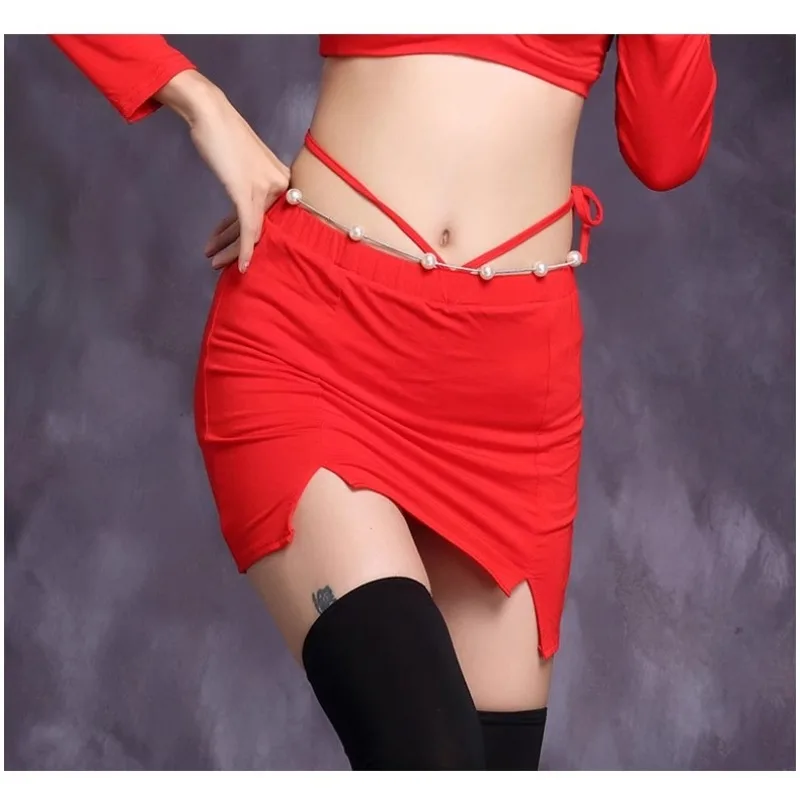 Customized Belly Dance Costumes Short Skirt Modal Sexy Belly Dancewear Bottoms Practice Dress Half Body Skirt Female