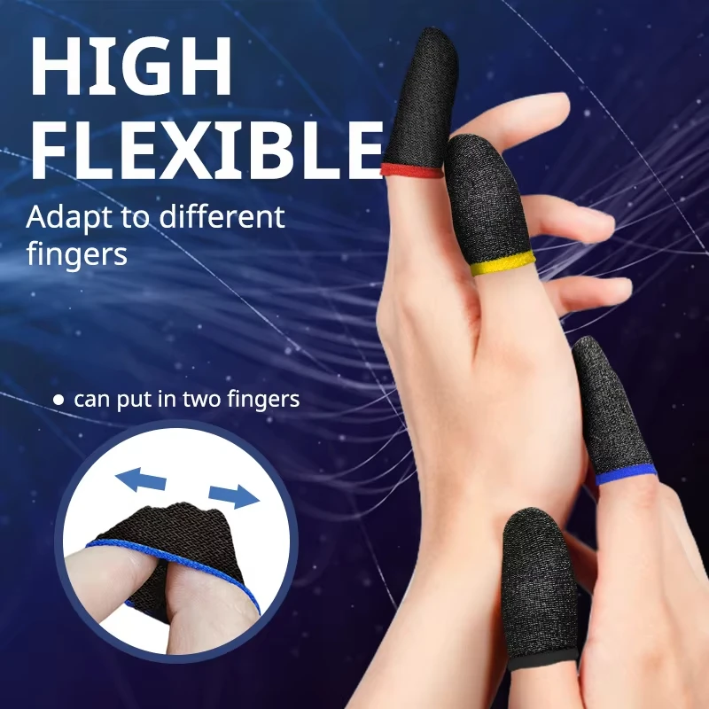 20/40Pcs New Finger Cover Game Controller Suitable For PUBG Anti Sweat Scratch Touch Screen Game Finger Thumb Cover Glove