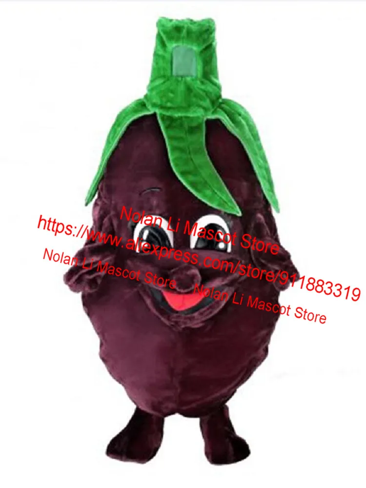 High Quality Eggplant Mascot Costume Vegetable Cartoon Set Cosplay Advertising Carnival Adult Size Christmas Gift 584