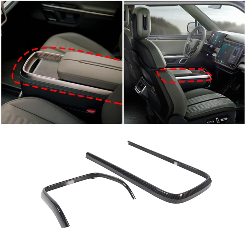 

A20K-Premium Center Console Armrest Frame Decoration For Rivian R1T R1S 2022-2024 Interior Accessories
