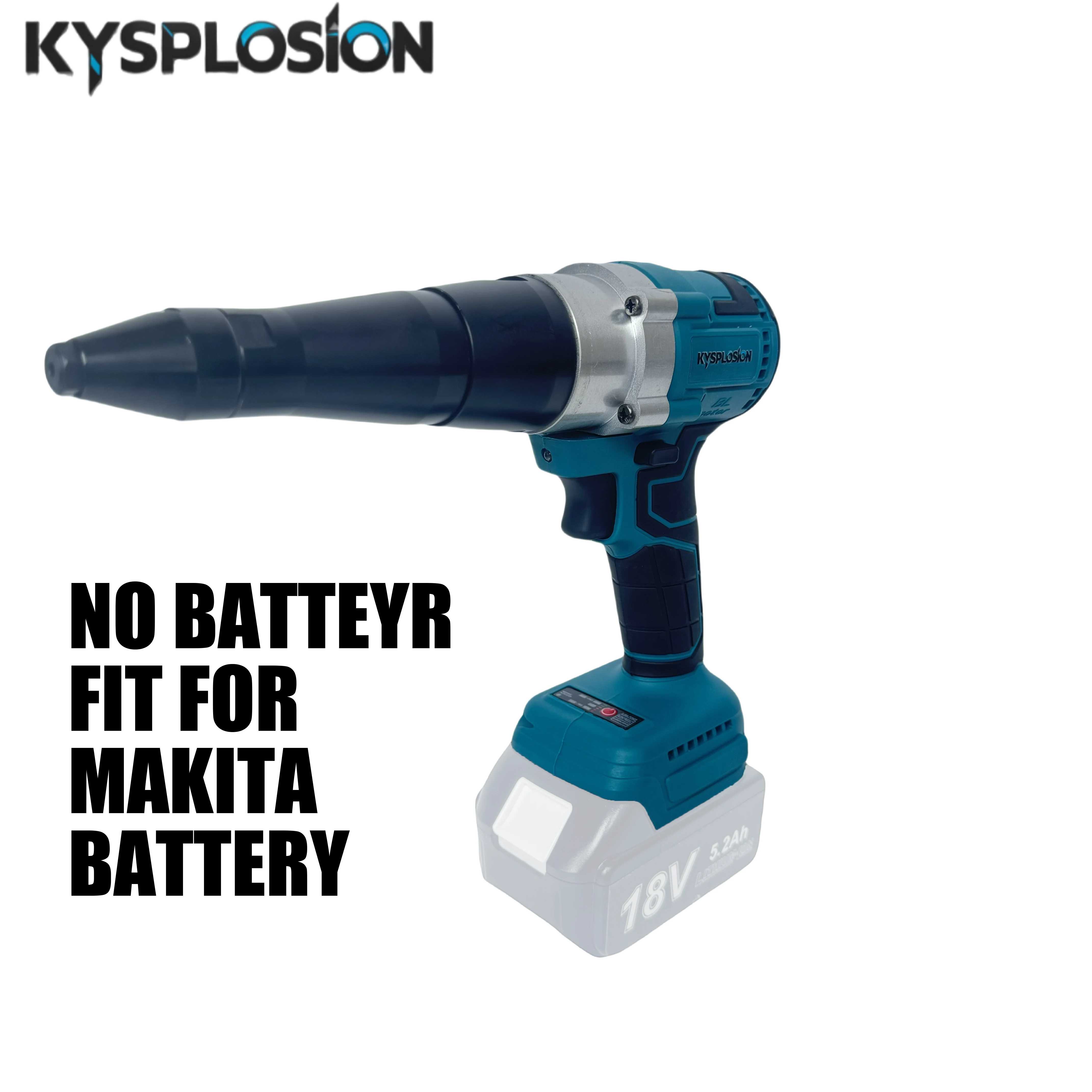 Cordless Brushless Electric Rivet Gun 3‑4.8mm Rivet Nut Gun Drill Insert Automatic Riveting Power Tools For Makita 18V Battery