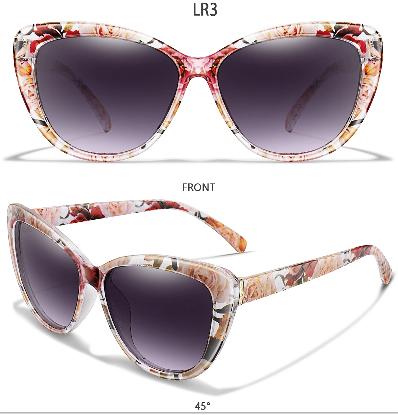 Vintage-Angelsonnenbrille für Männer und Frauen, lässige Retro-Rundbrille mit UV-Schutz, Outdoor-Sport, Laufen, Wandern mit BOX – Detail 6