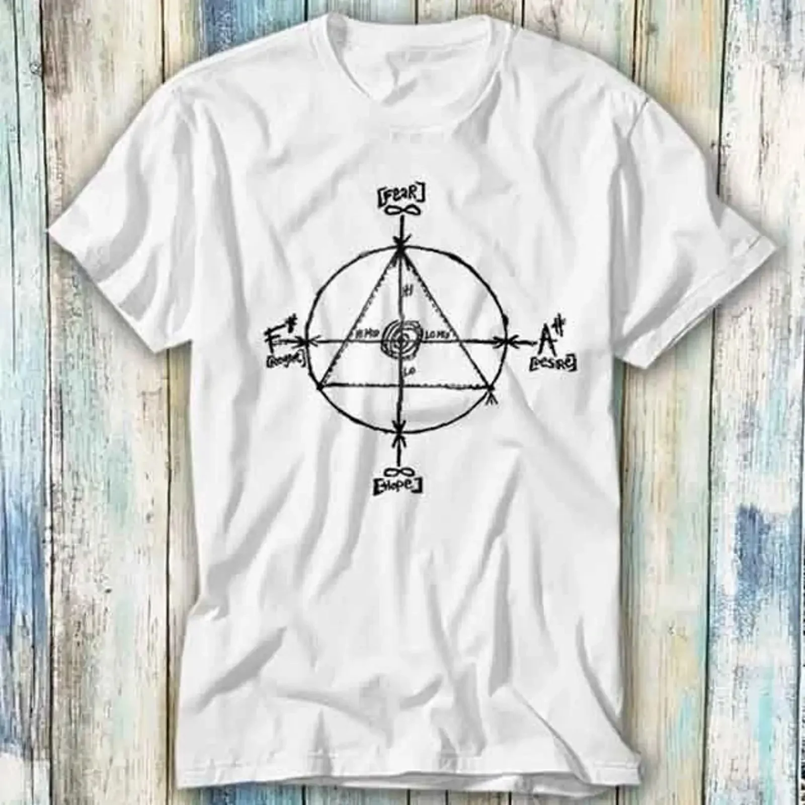T Shirt Fear Regret Desire Hope Diagramm defekt Meme Geschenk Top 430 vintage Washed Stretched Casual Comfortable fashion