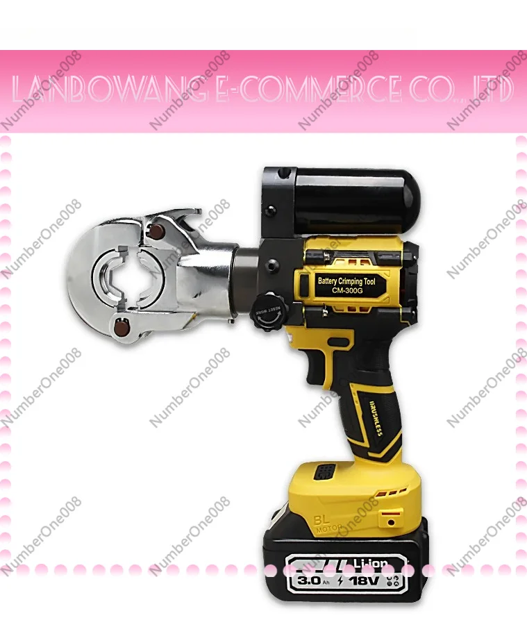 Cable patch CM-300G Electric crimping tool Battery crimper Hydraulic crimping tool with 2 batteries
