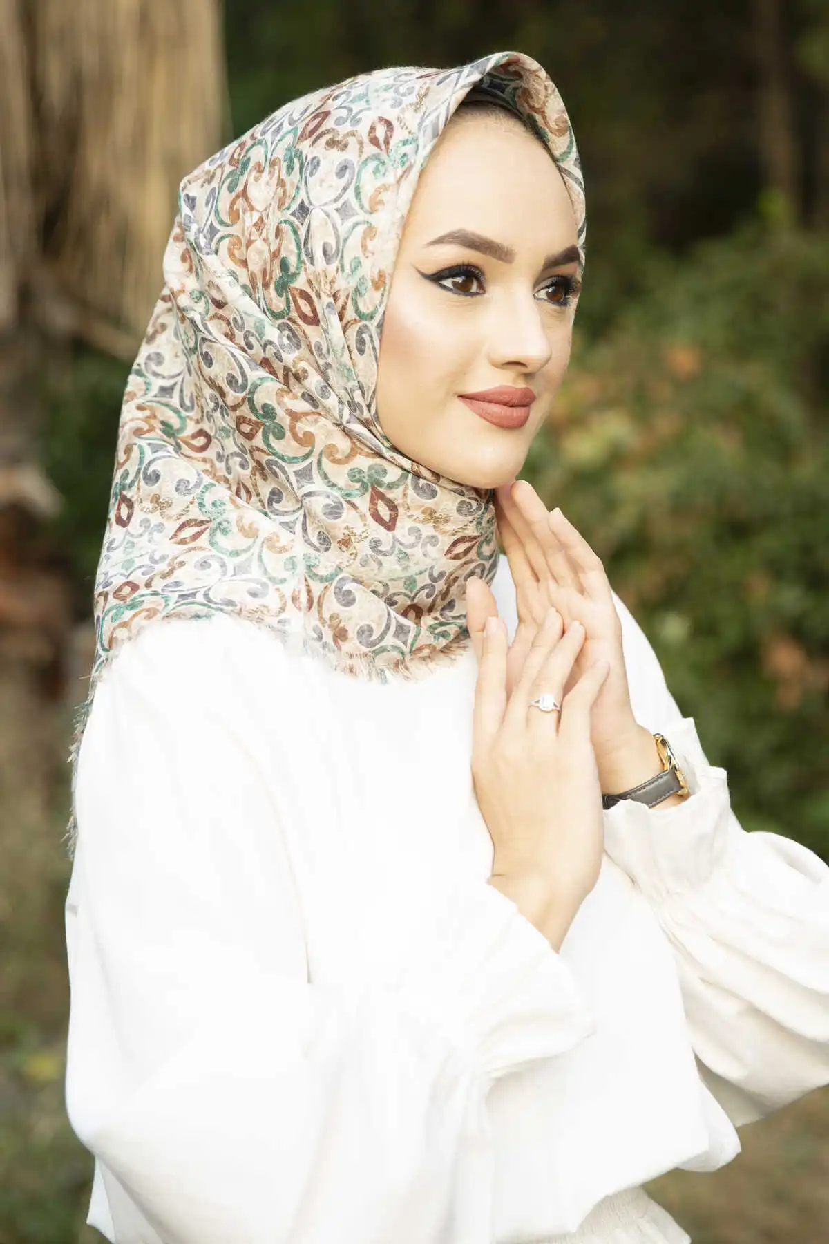 Women's Cotton Print Shawl Scarf Modern Islamic Muslim Women 'S Head Scarf Hijab for Women Islamic Hijab scarf Turbans Bayan