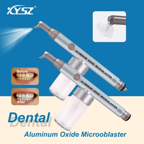 Microblaster Dental de óxido de aluminio con pulverizador de agua, interfaz de abrasión de aire, micrograbador, herramientas pulidoras de pistola de alúmina para chorro de arena