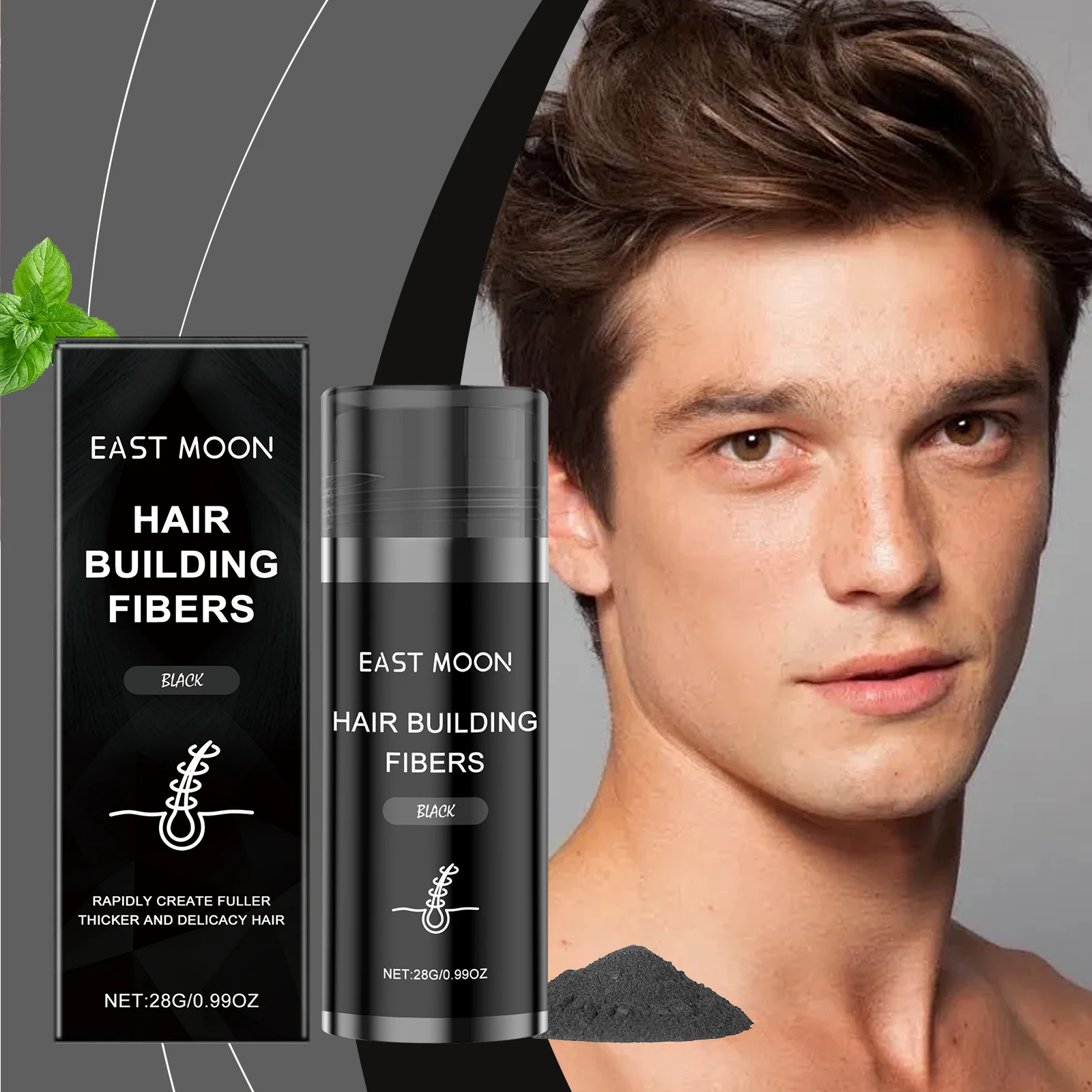 Vitamin E Hair Building Fibers Powder Long Lasting Improve Bald Hairline Thinning Treatment Instant Regrowth Hair Growth Powders