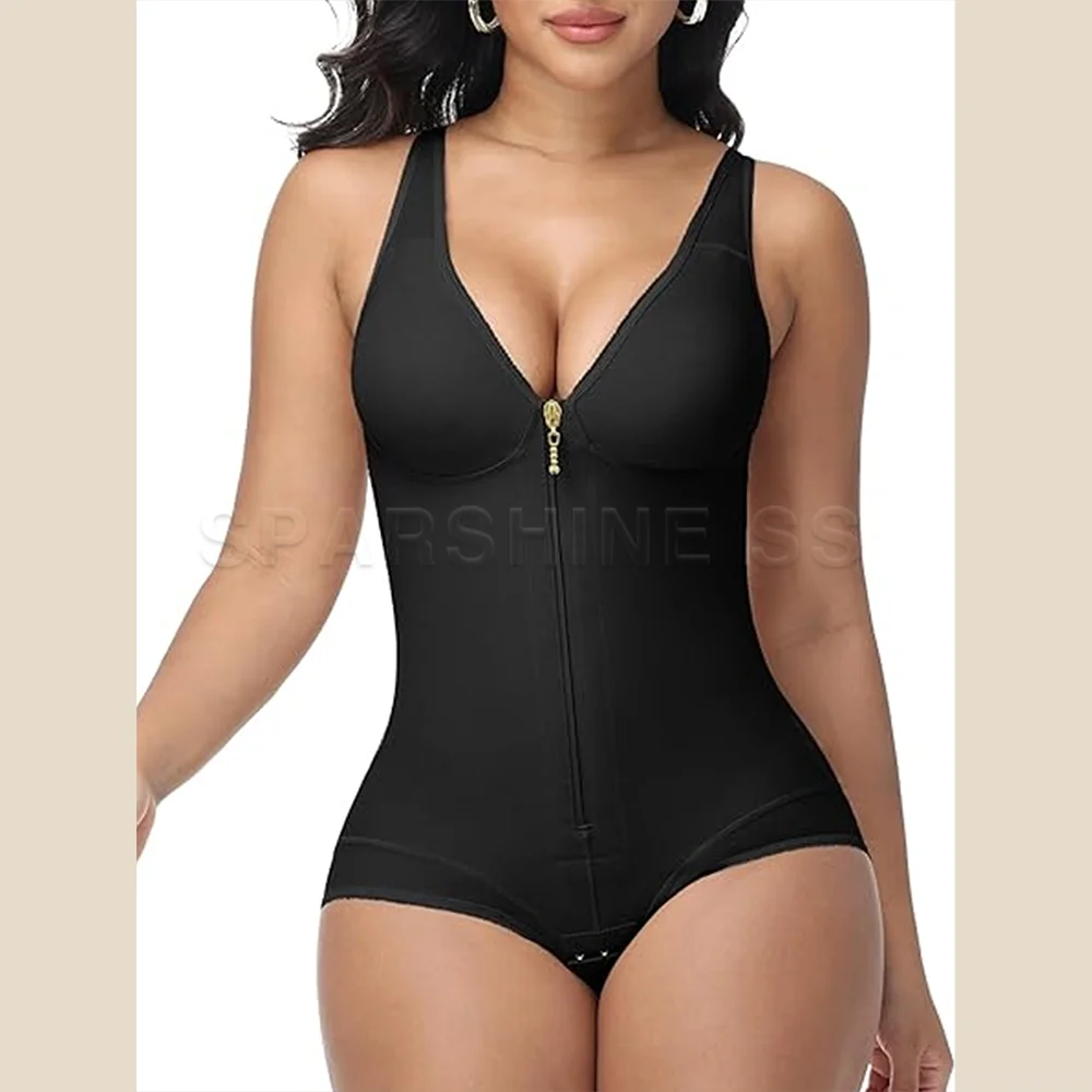 

Fajas Colombianas Body Shapewear for Women Corrective Girdle Slimming Waist Seamless Bodysuit with Zipper Abdomen Control Corset