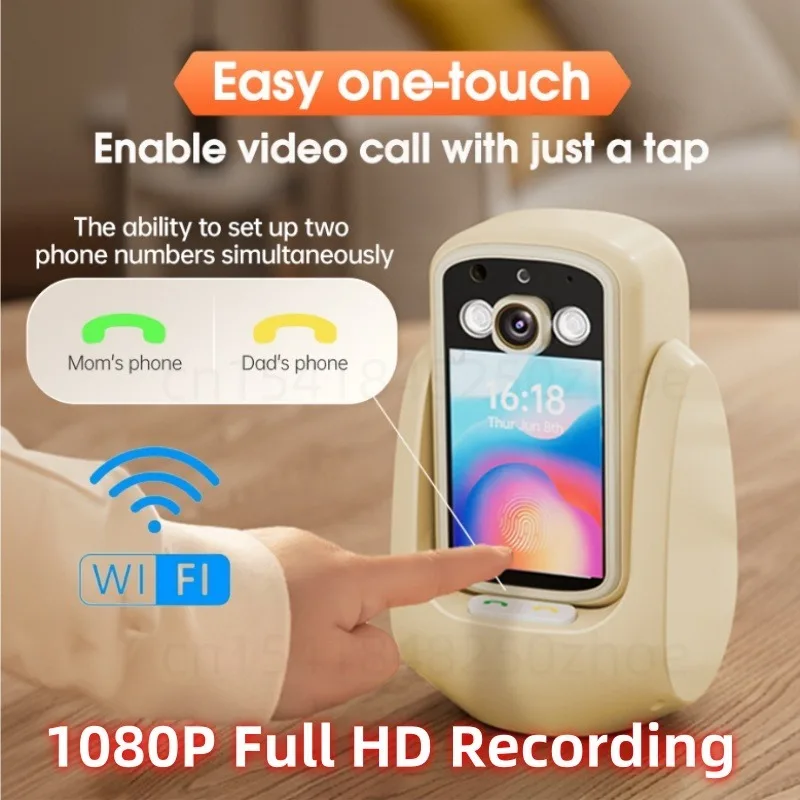 

WiFi Camera HD 1080P Mini Smart Life Video Smart Camera One Click Call Two-way Voice Intercom 360° For Home Bedroom Night Vision