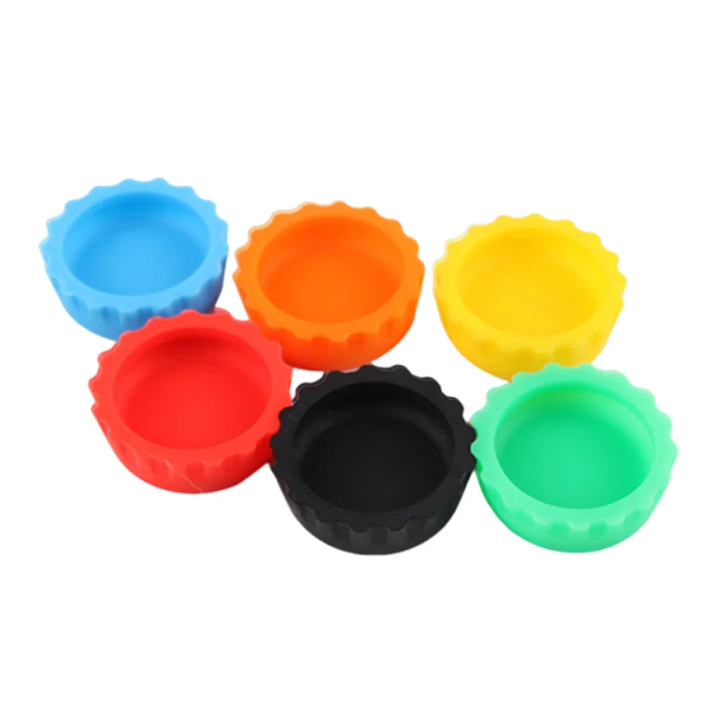 

6Pcs Silicone Reptile Feeding Bowls Non Slip Shallow Rimmed Food Water Dish for Small Pets Lizards Turtles 3cm Gecko Feeder